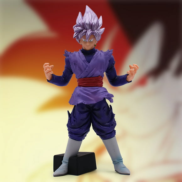 Dragon Ball Goku purple hair stand PVC figure figures doll dolls anime toy new